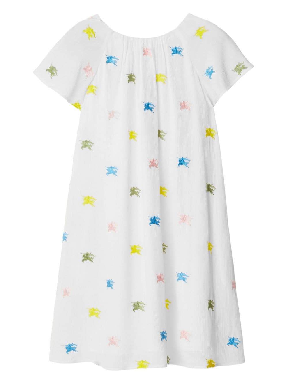 Burberry Kids EKD midi dress - White von Burberry Kids