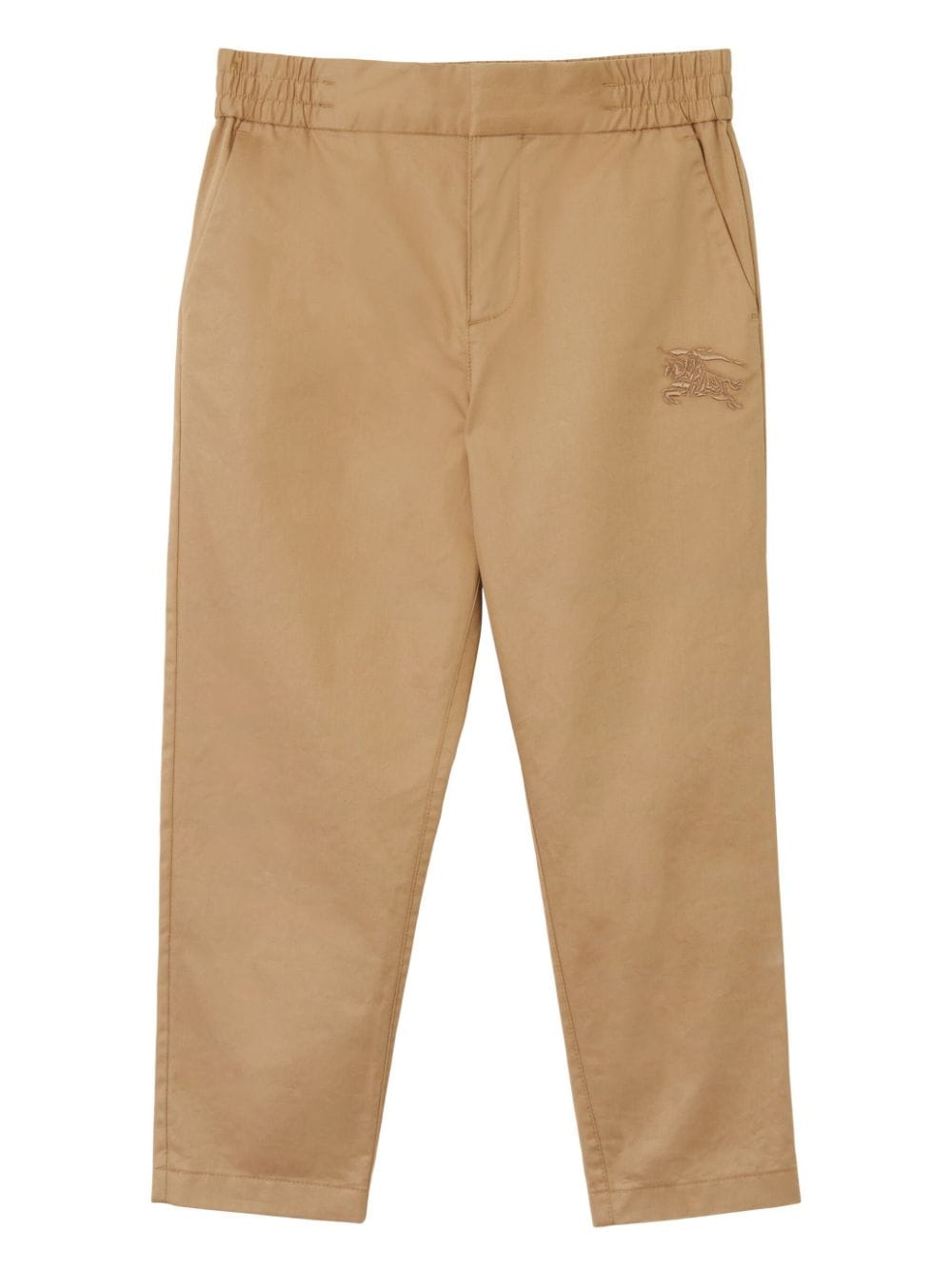 Burberry Kids EKD-motif cotton-twill trousers - Neutrals von Burberry Kids