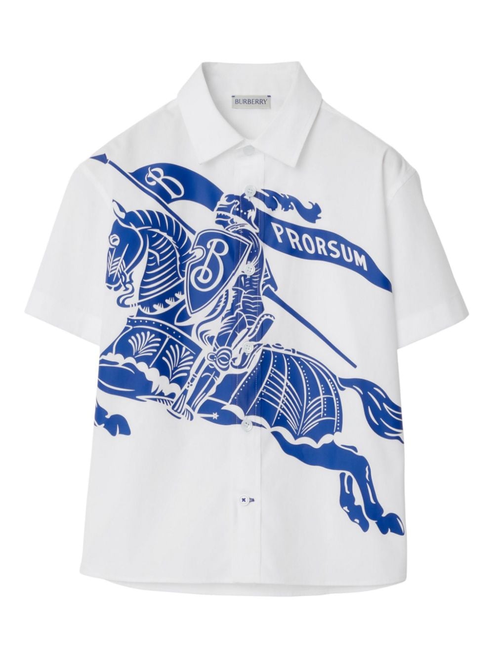 Burberry Kids EKD-print cotton shirt - White von Burberry Kids