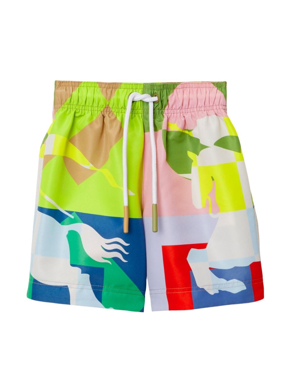 Burberry Kids EKD-print swim shorts - Green von Burberry Kids