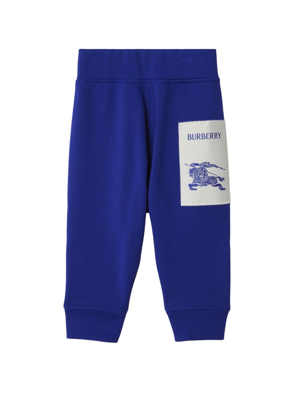 Burberry Kids Equestrian Knight cotton track pants - Blue von Burberry Kids