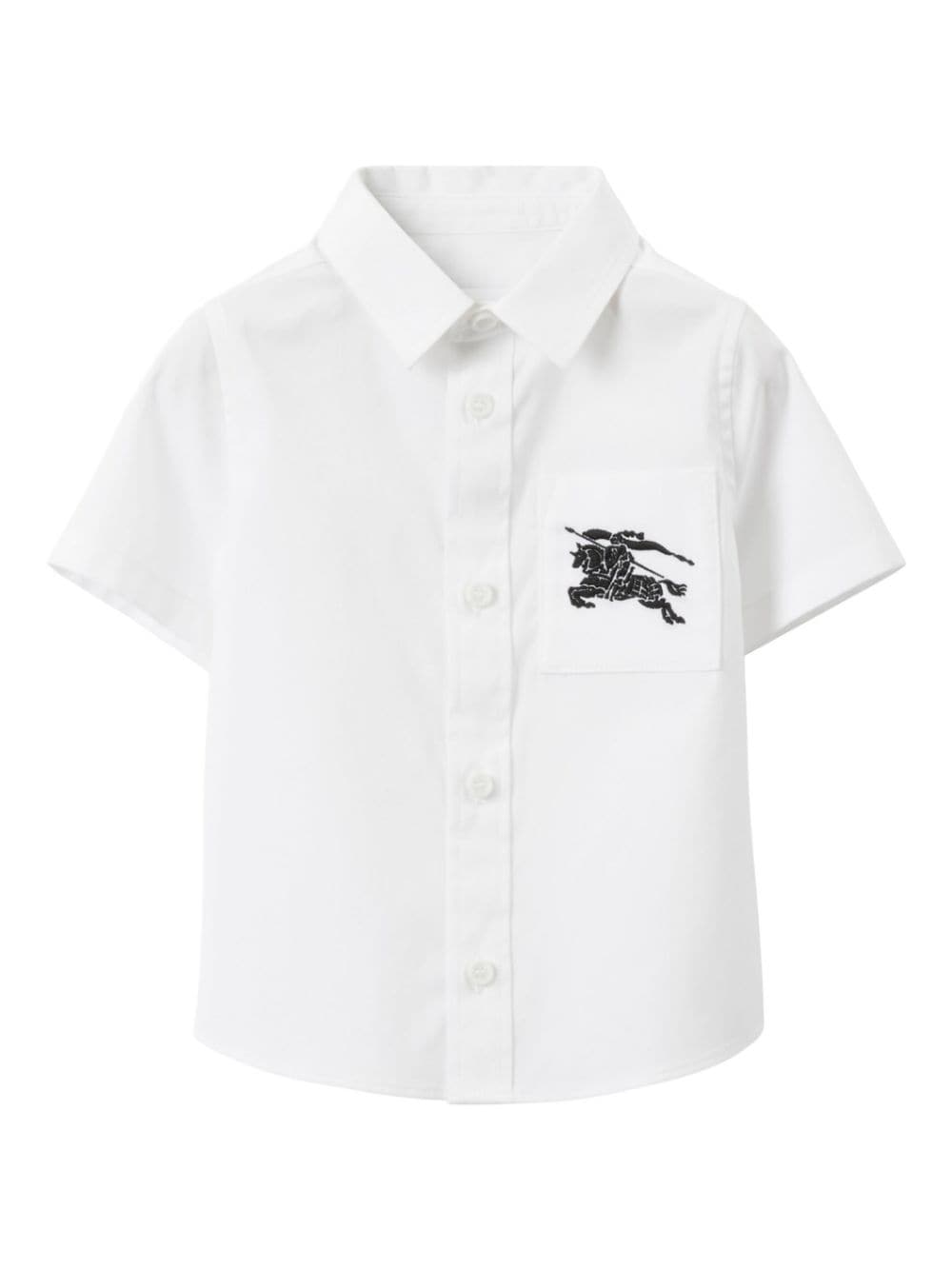 Burberry Kids Equestrian Knight-motif shirt - White von Burberry Kids
