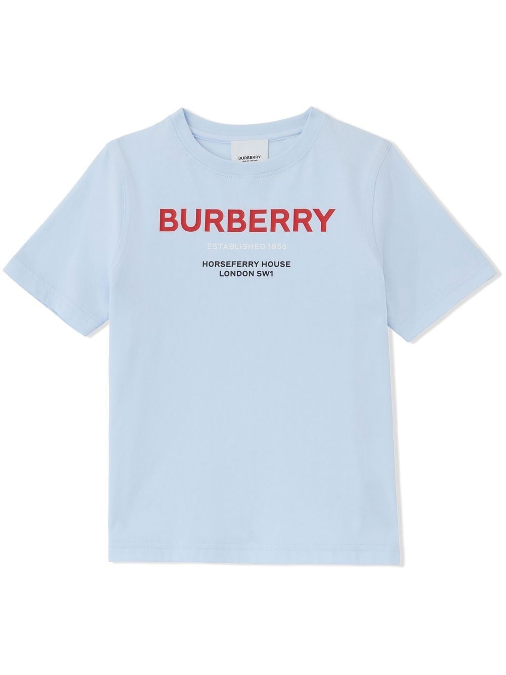 Burberry Kids Horseferry-print cotton T-shirt - Blue von Burberry Kids