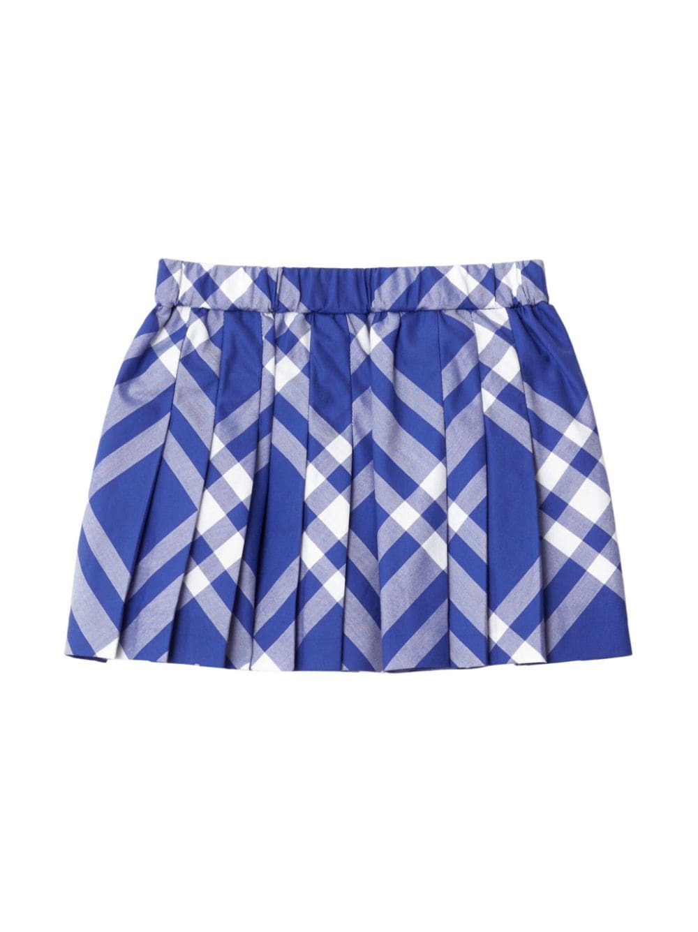 Burberry Kids Knight IP-check cotton skirt - Blue von Burberry Kids