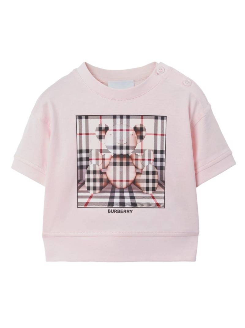 Burberry Kids Thomas Bear cotton T-shirt - Pink von Burberry Kids