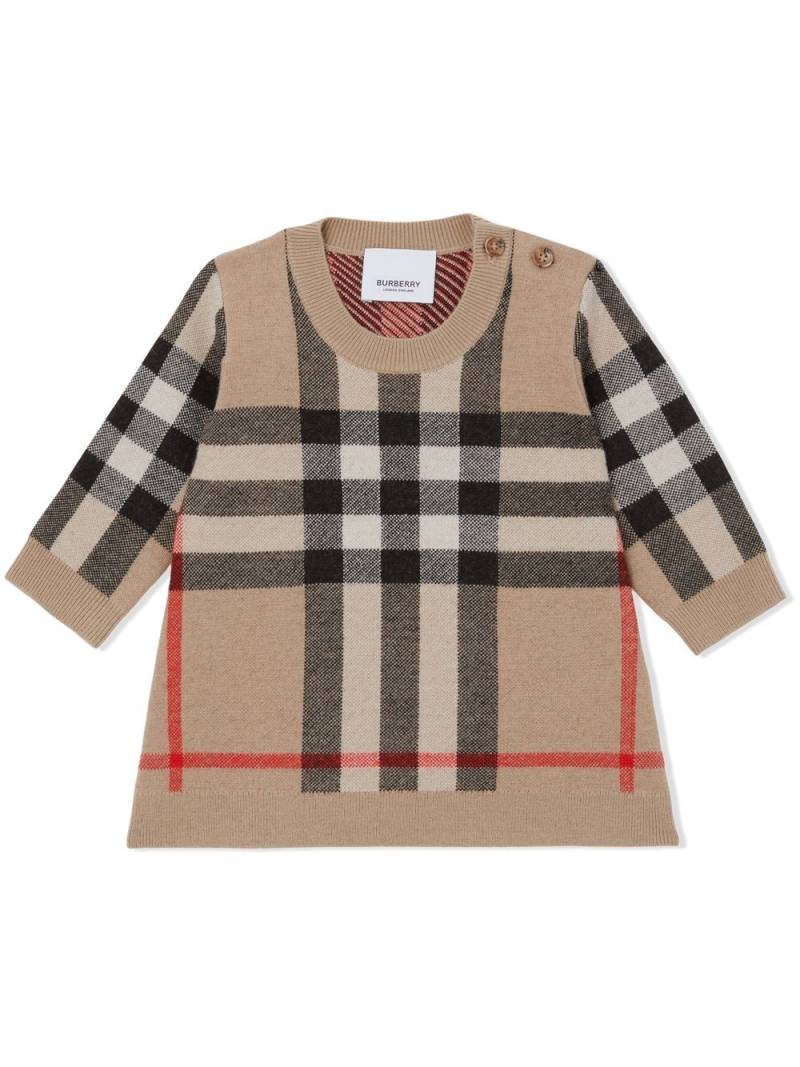 Burberry Kids Vintage Check dress - Brown von Burberry Kids