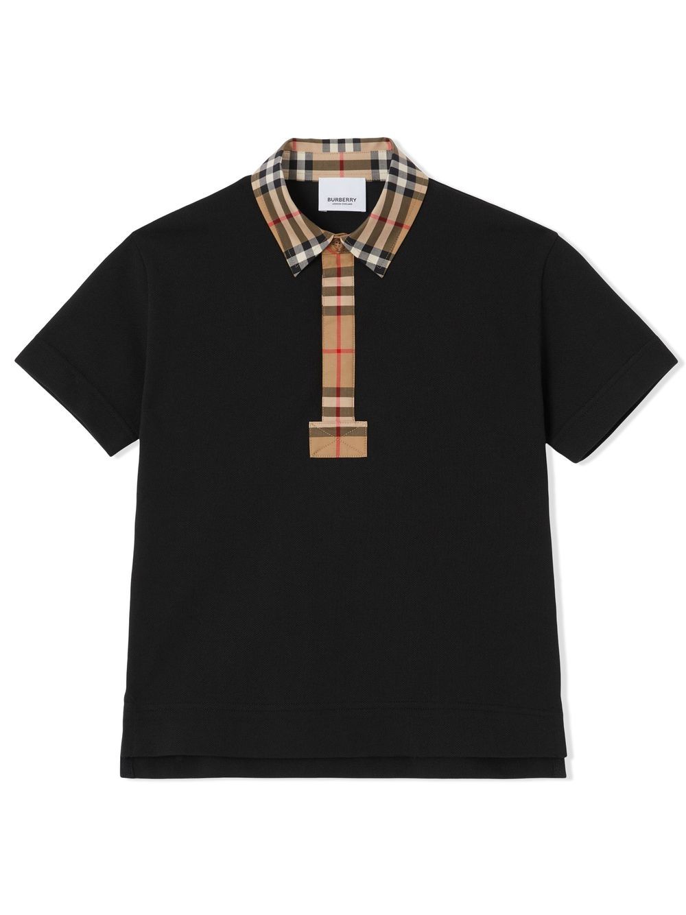 Burberry Kids Vintage Check polo shirt - Black von Burberry Kids