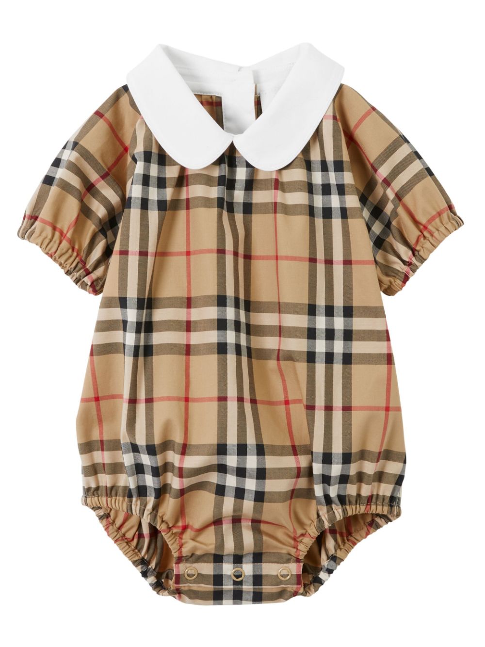 Burberry Kids Vintage Check print cotton bodysuit - Brown von Burberry Kids