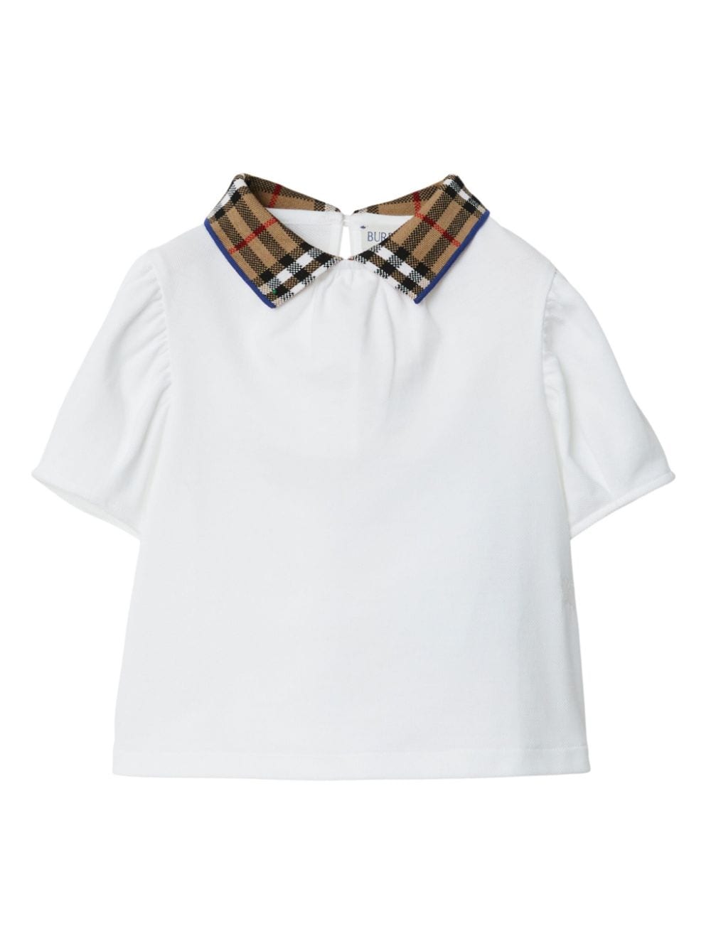 Burberry Kids Vintage check-collar polo shirt - White von Burberry Kids