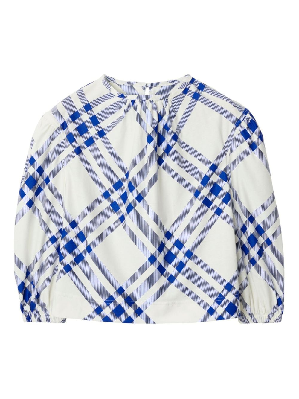 Burberry Kids check-pattern cotton blouse - White von Burberry Kids