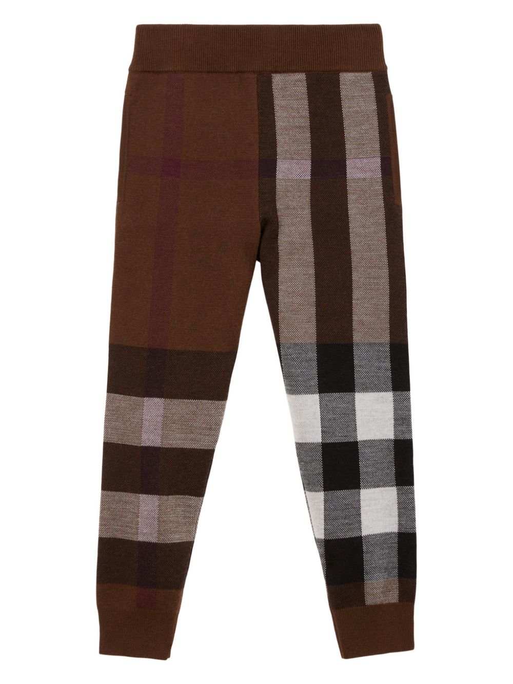 Burberry Kids check-pattern wool trousers - Brown von Burberry Kids