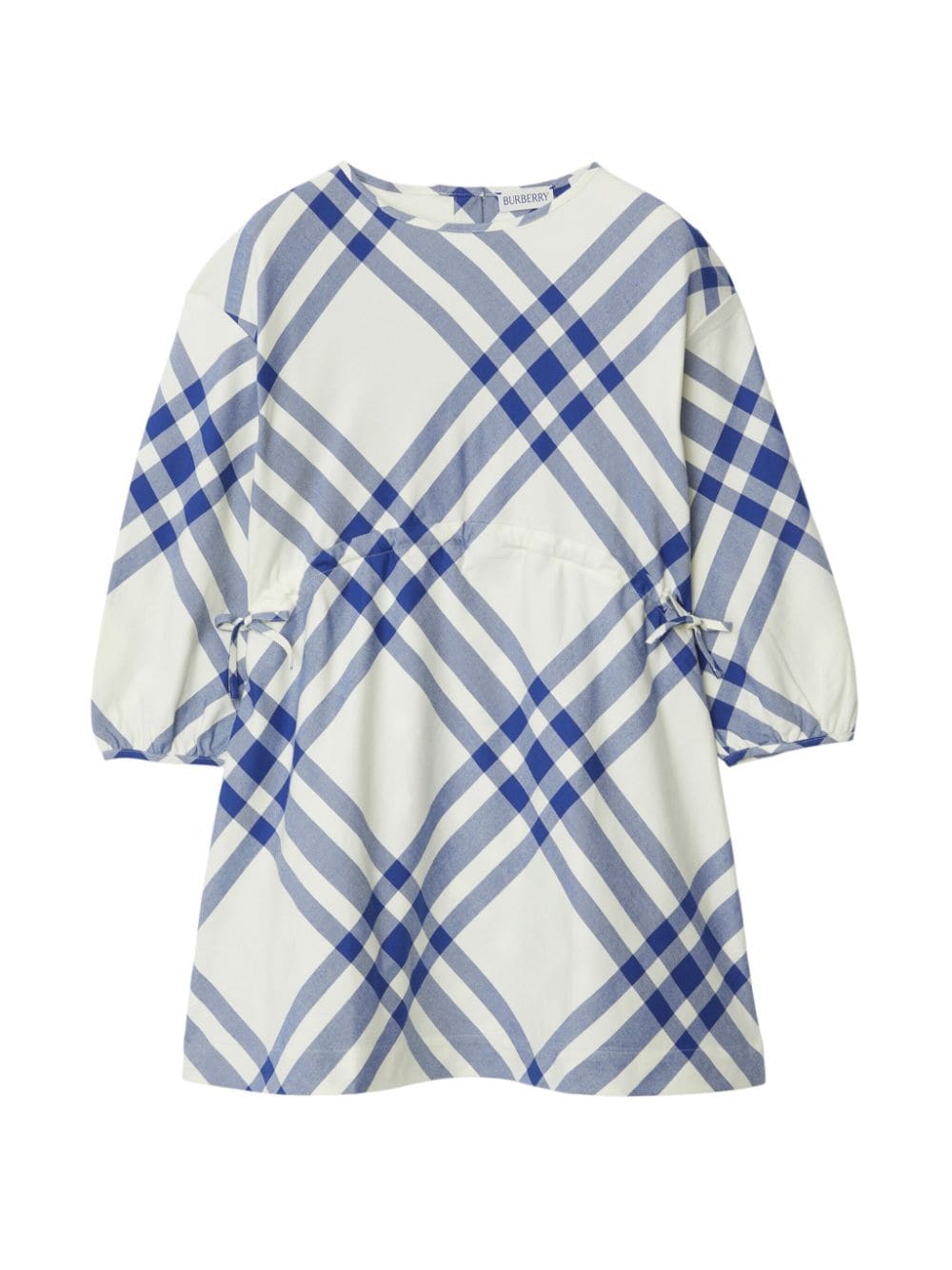 Burberry Kids checked cotton dress - White von Burberry Kids