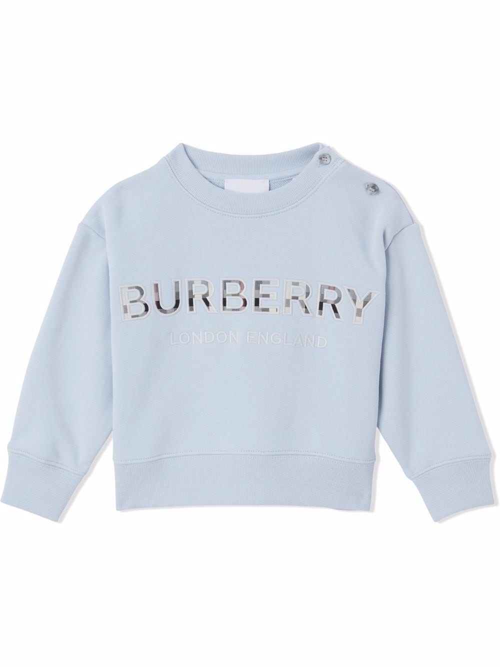 Burberry Kids embroidered logo relaxed sweatshirt - Blue von Burberry Kids