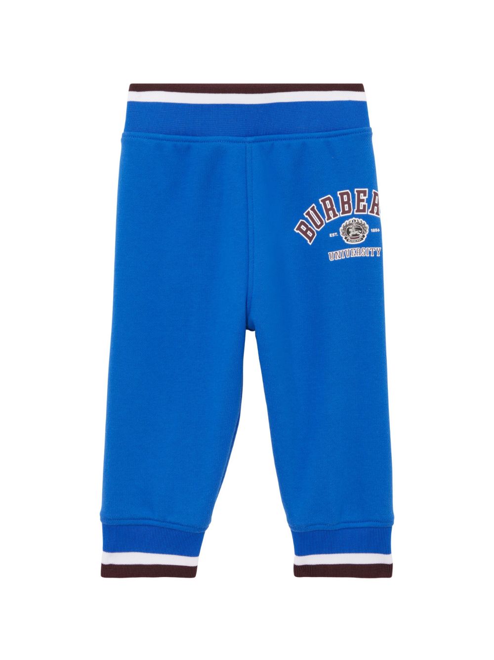 Burberry Kids logo-print cotton track pants - Blue von Burberry Kids