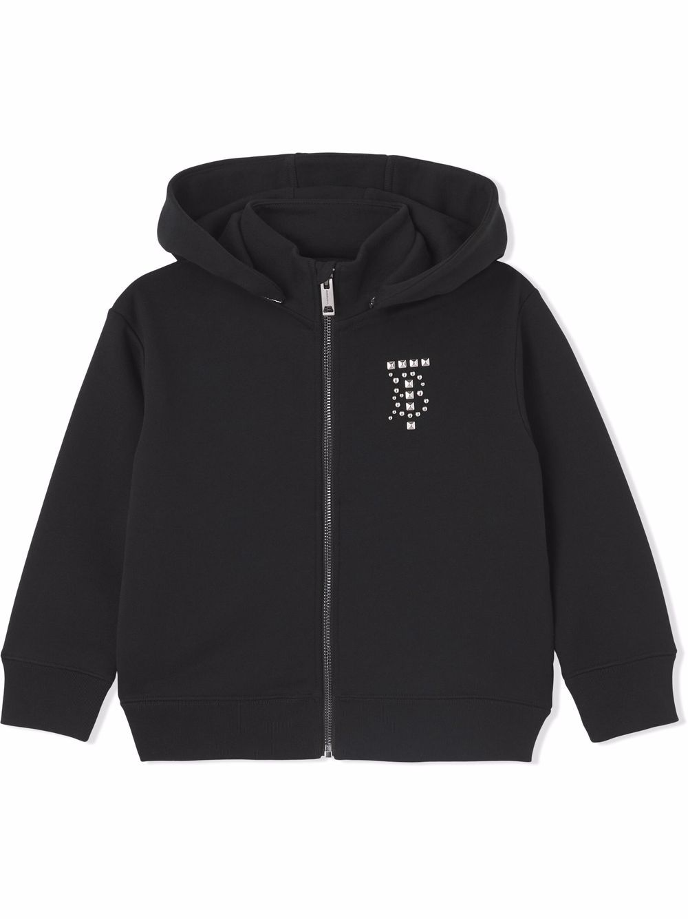 Burberry Kids monogram-motif cotton zip-up hoodie - Black von Burberry Kids