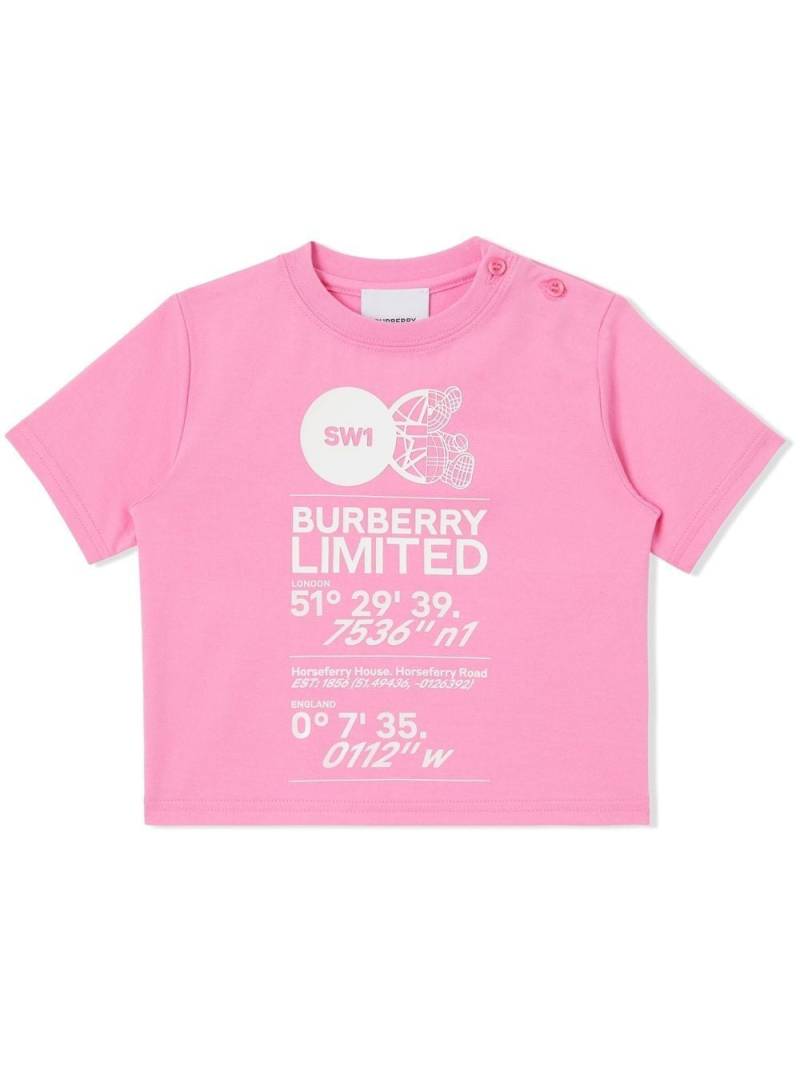 Burberry Kids montage-print T-shirt - Pink von Burberry Kids