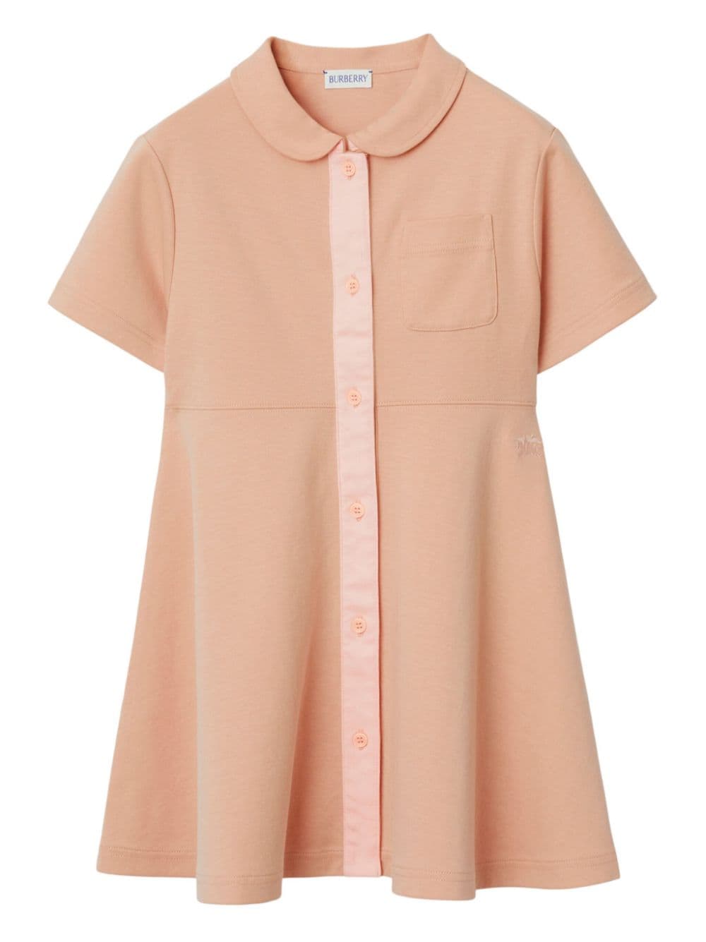 Burberry Kids peter-pan collar cotton-blend dress - Pink von Burberry Kids