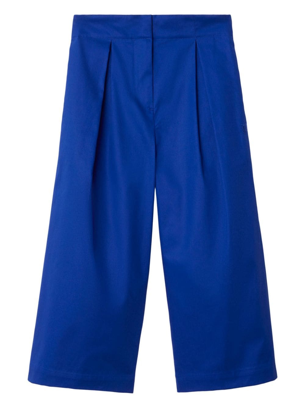 Burberry Kids pleated cotton trousers - Blue von Burberry Kids