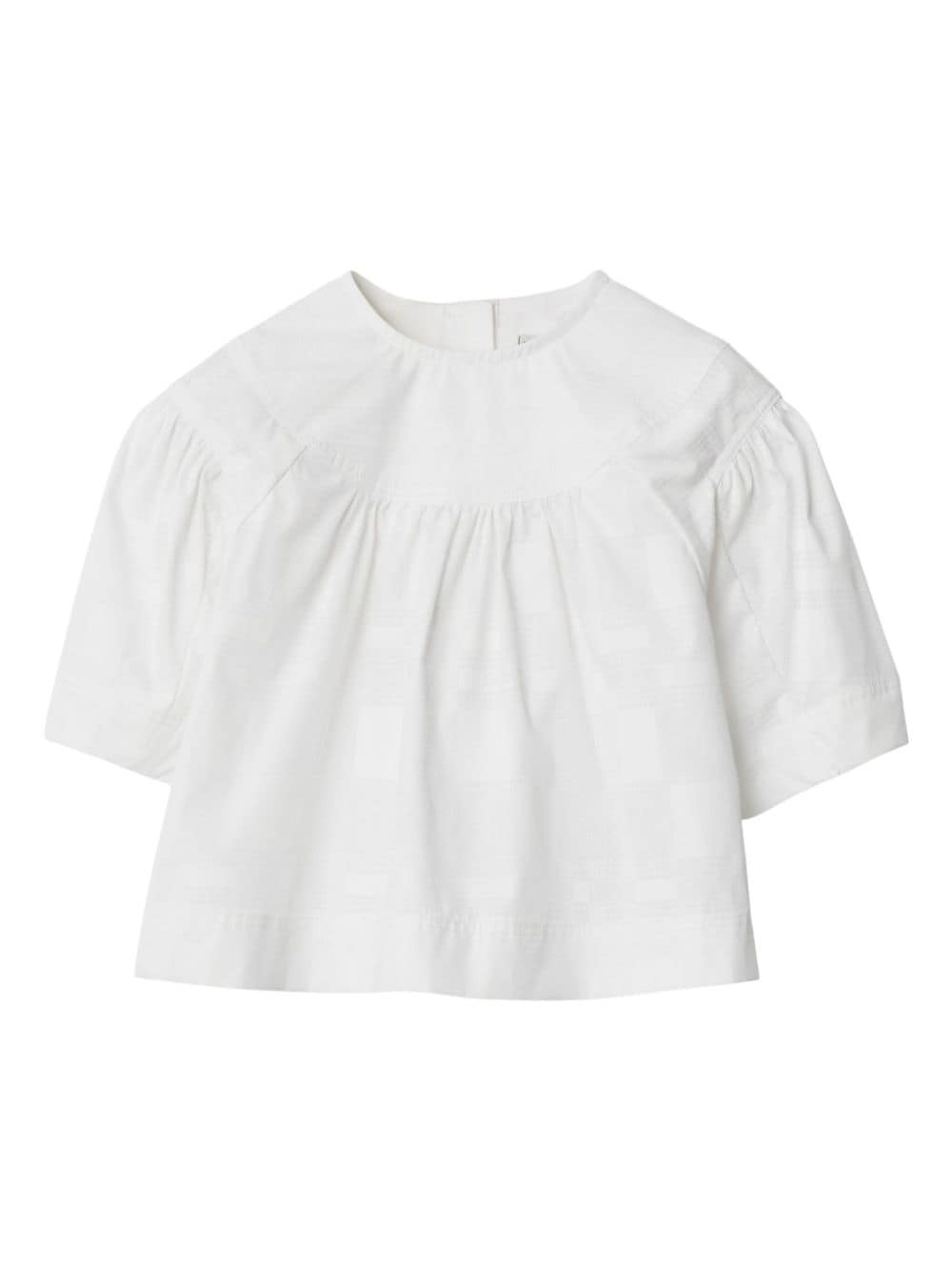 Burberry Kids short-sleeve cotton blouse - White von Burberry Kids