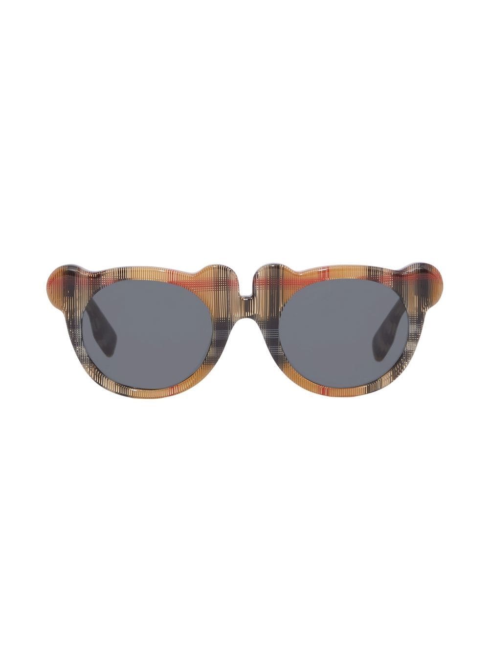 Burberry Kids teddy bear-frame checked sunglasses - Neutrals von Burberry Kids