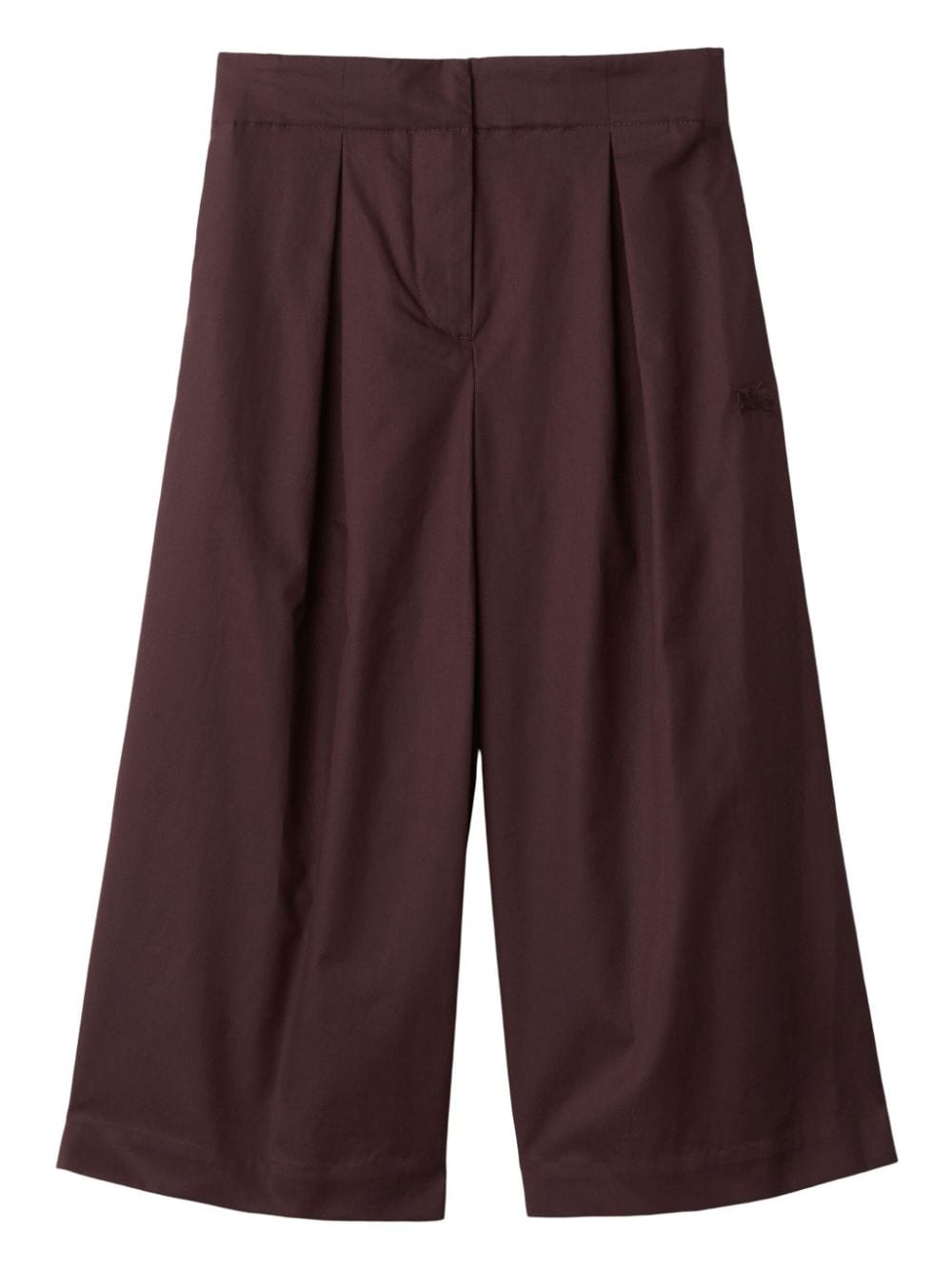 Burberry Kids wide-leg cotton trousers - Red von Burberry Kids