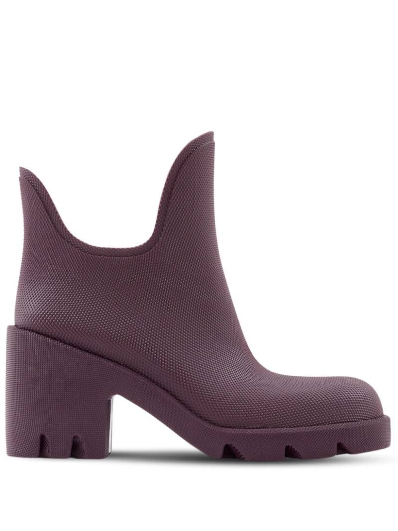 Burberry 70mm round-toe slip-on boots - Purple von Burberry