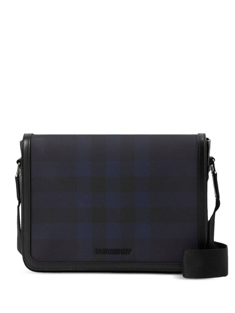 Burberry Alfred check-print messenger bag - Blue von Burberry