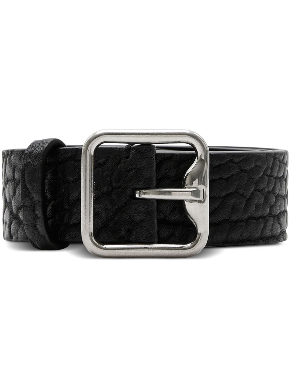 Burberry B-buckle leather belt - Black von Burberry