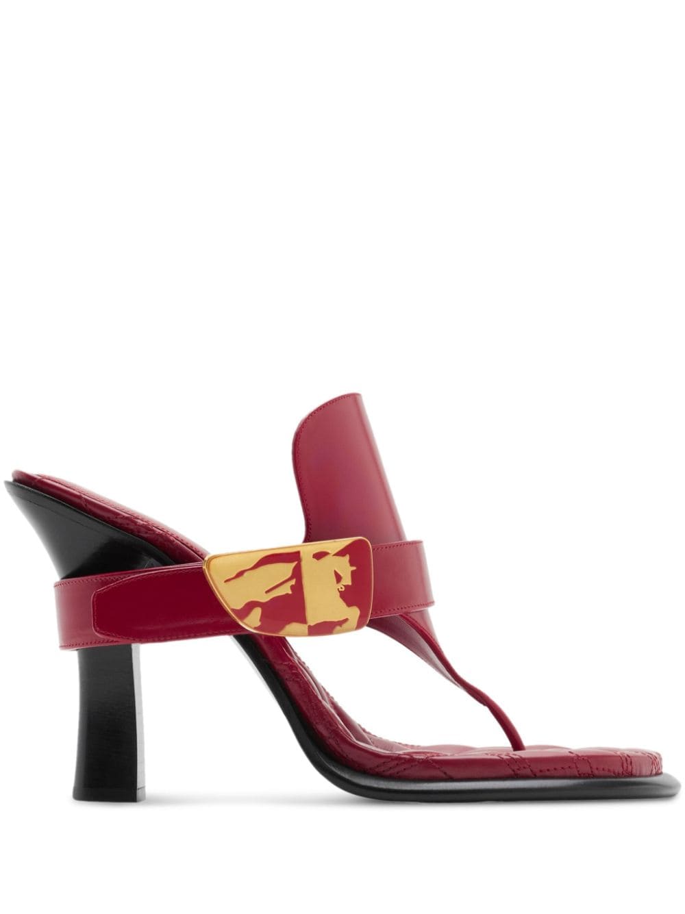 Burberry Bay leather sandals - Red von Burberry