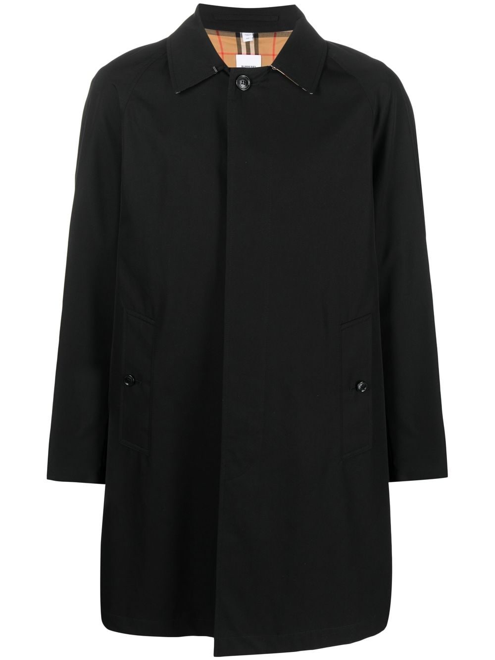 Burberry Camden Heritage car coat - Black von Burberry