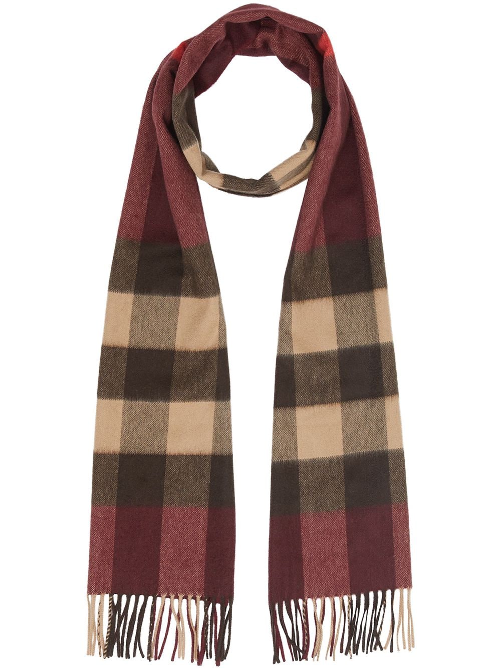 Burberry Check Cashmere Scarf - Red von Burberry