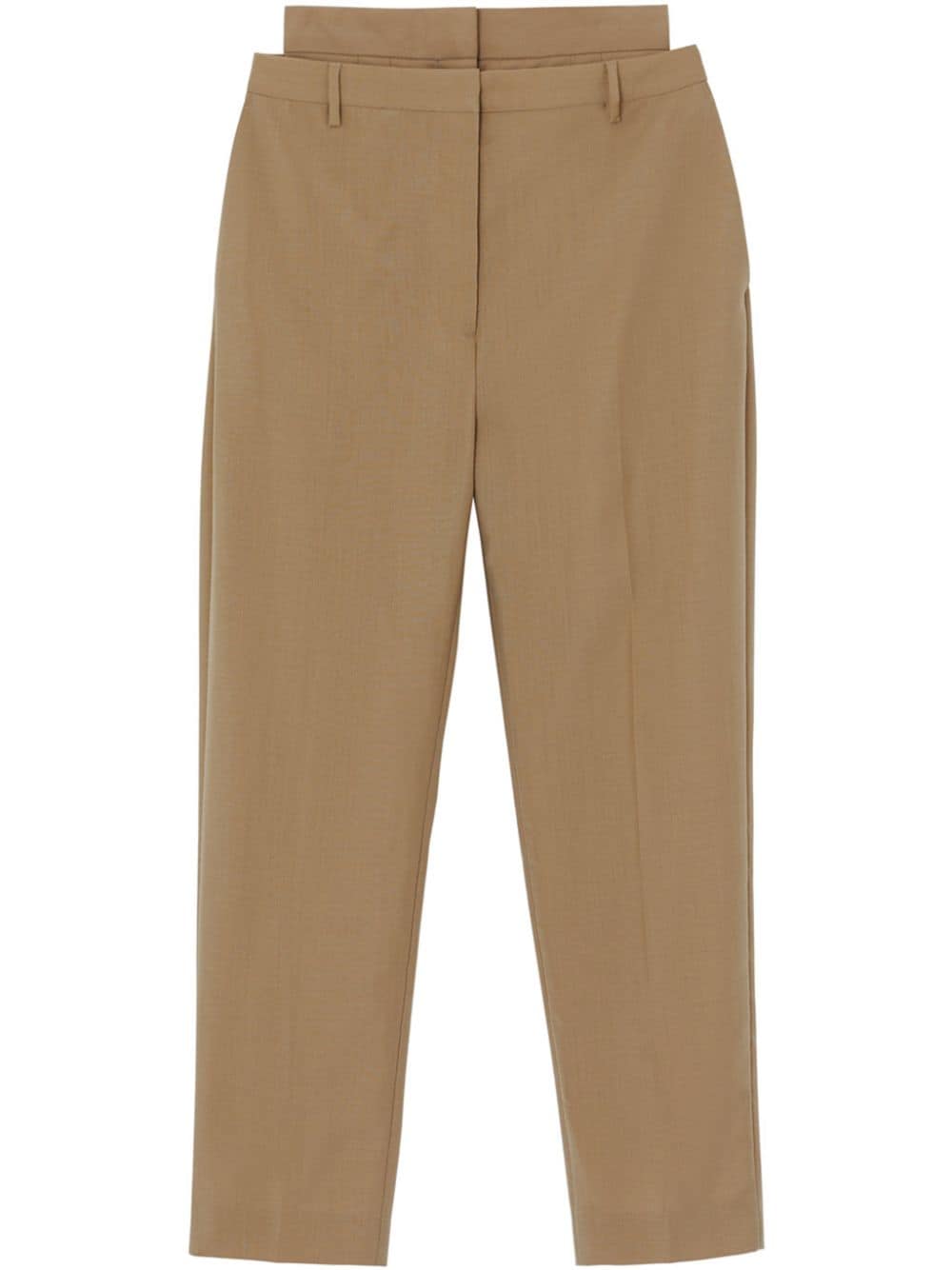 Burberry Double-waist Mohair Wool Trousers - Brown von Burberry