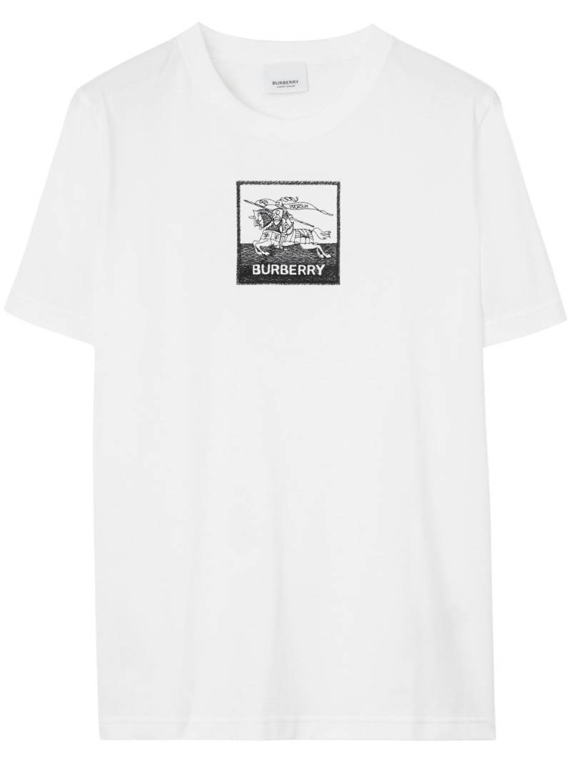 Burberry EKD cotton T-shirt - White von Burberry