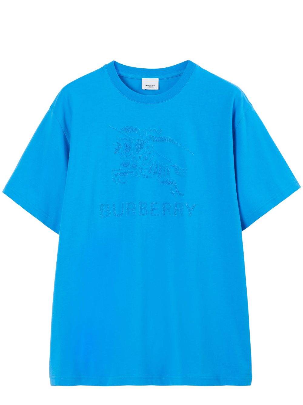 Burberry Equestrian Knight-motif cotton T-shirt - Blue von Burberry