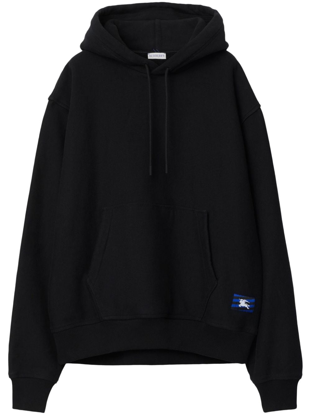 Burberry EKD-appliqué cotton hoodie - Black von Burberry
