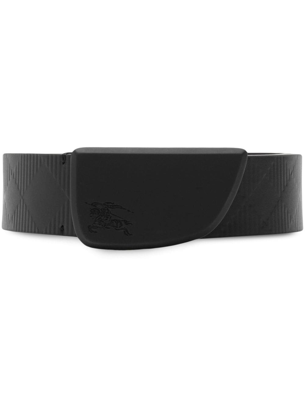 Burberry EKD-debossed leather belt - Black von Burberry