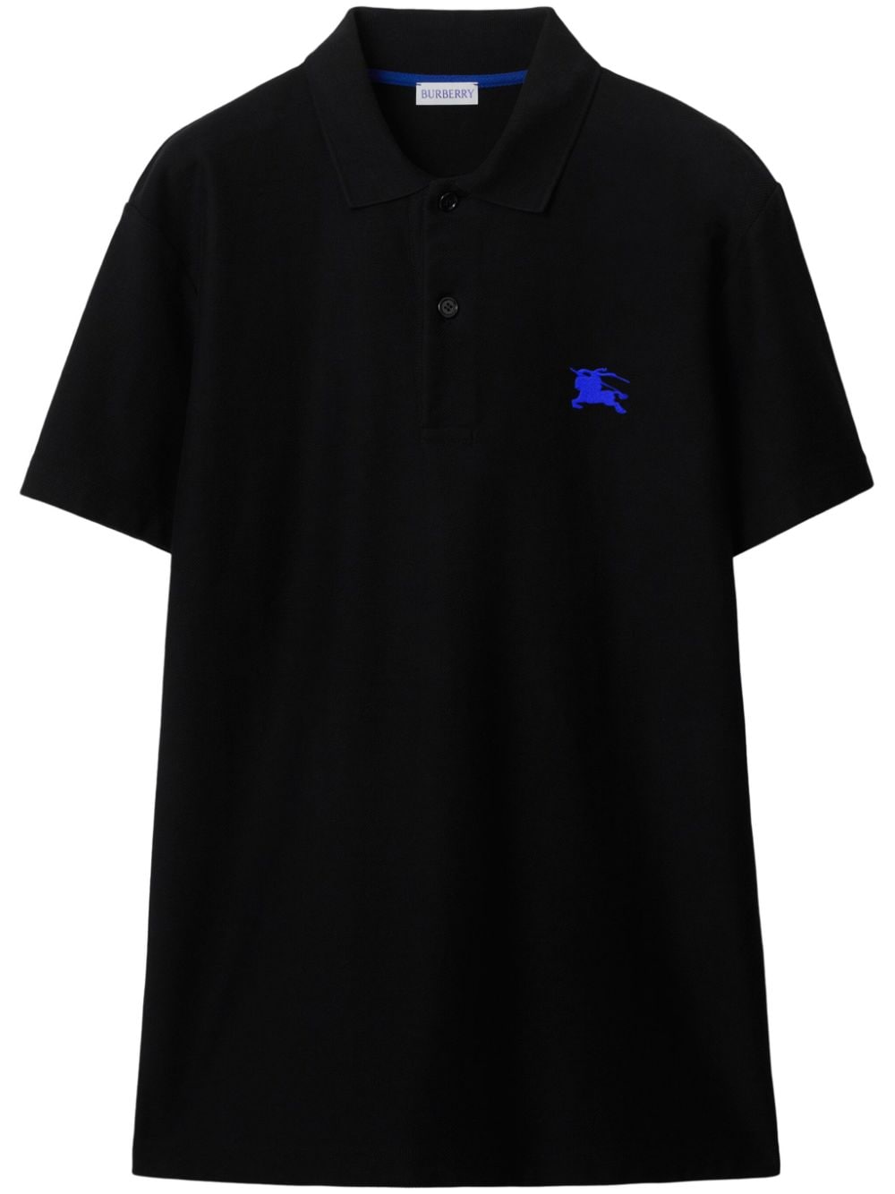 Burberry EKD-embroidered polo shirt - Black von Burberry