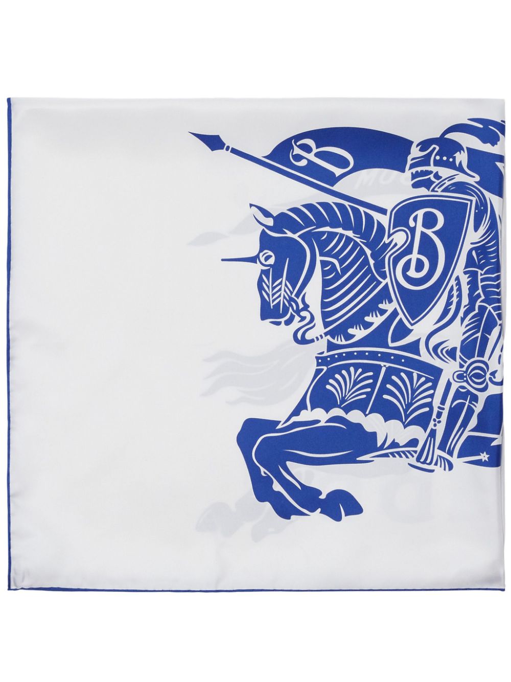 Burberry EKD-jacuard silk scarf - Blue von Burberry