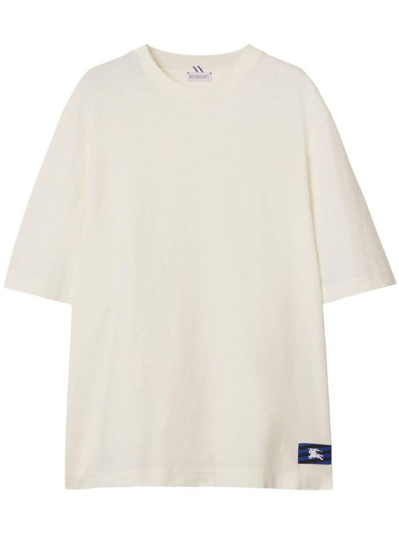 Burberry EKD logo-patch cotton T-shirt - Neutrals von Burberry