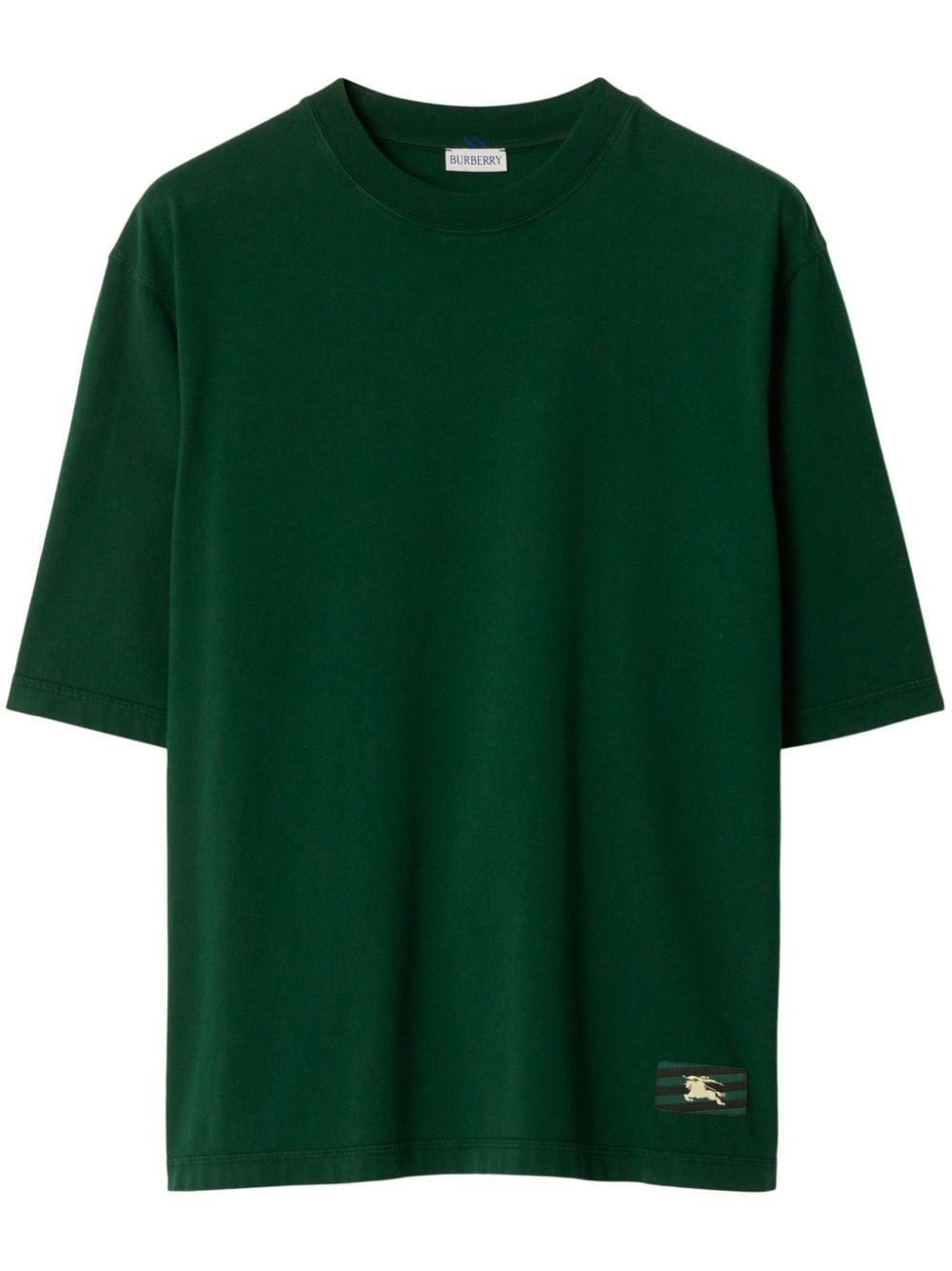 Burberry EKD logo-patch jersey T-shirt - Green von Burberry