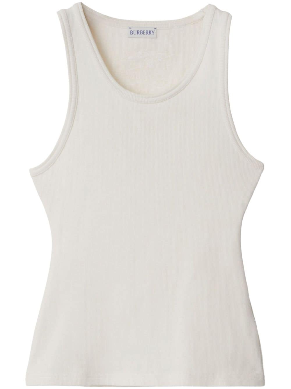 Burberry EKD-patch ribbed tank top - White von Burberry