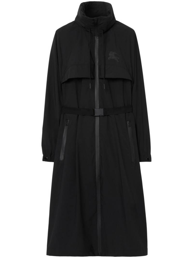 Burberry EKD-print belted parka - Black von Burberry