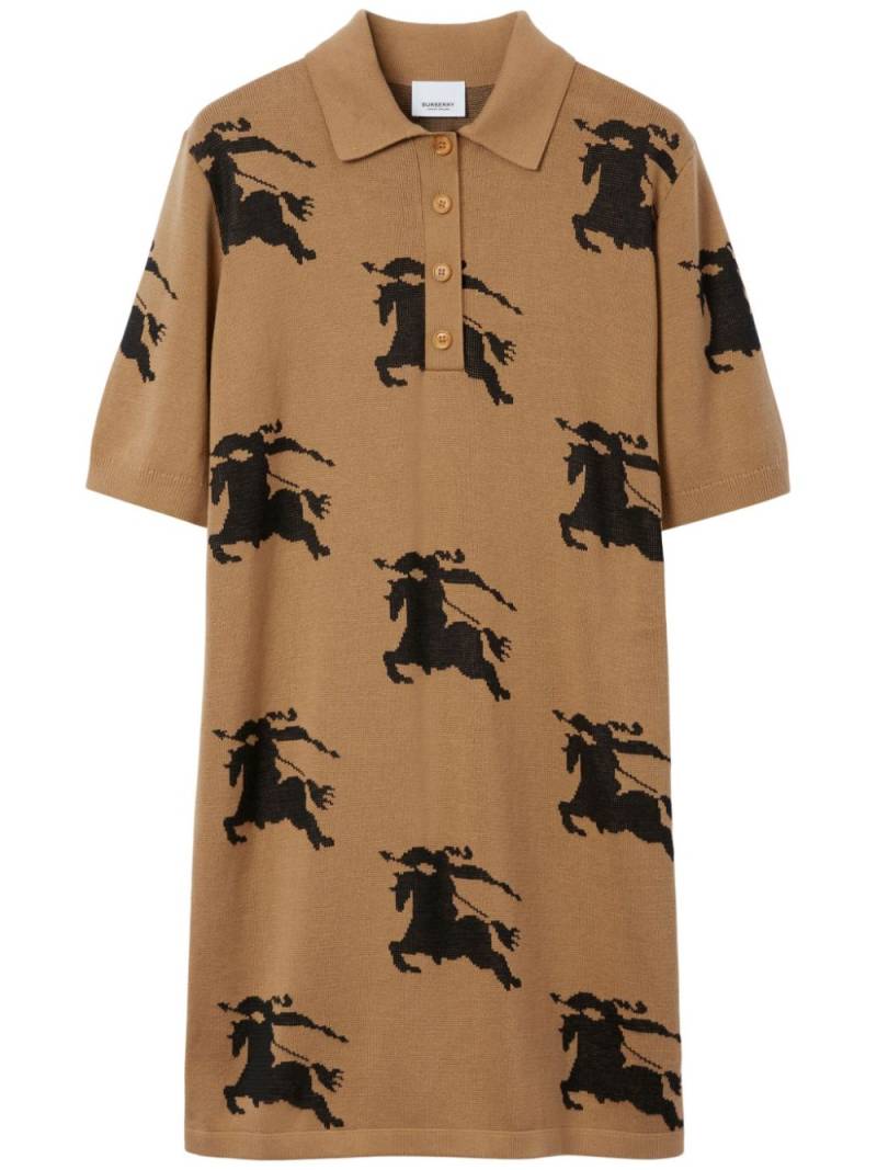 Burberry EKD-print jacquard shirt dress - Neutrals von Burberry