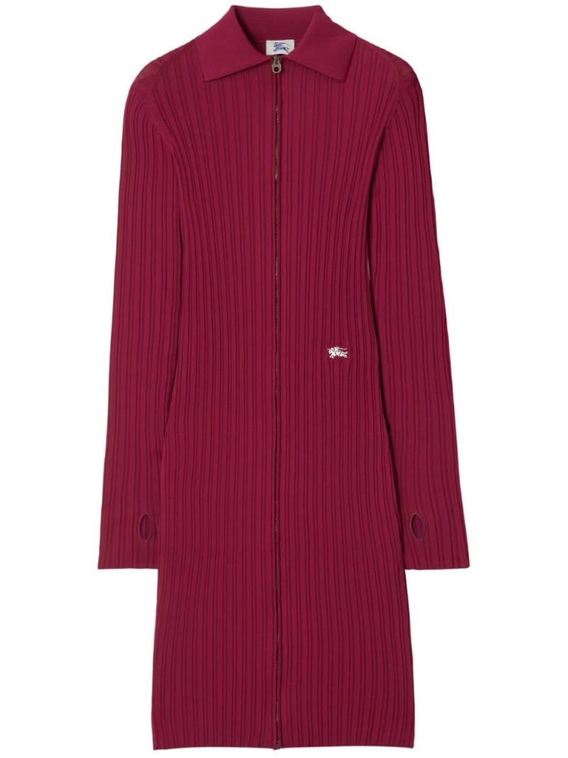 Burberry ribbed-knit minidress - Red von Burberry