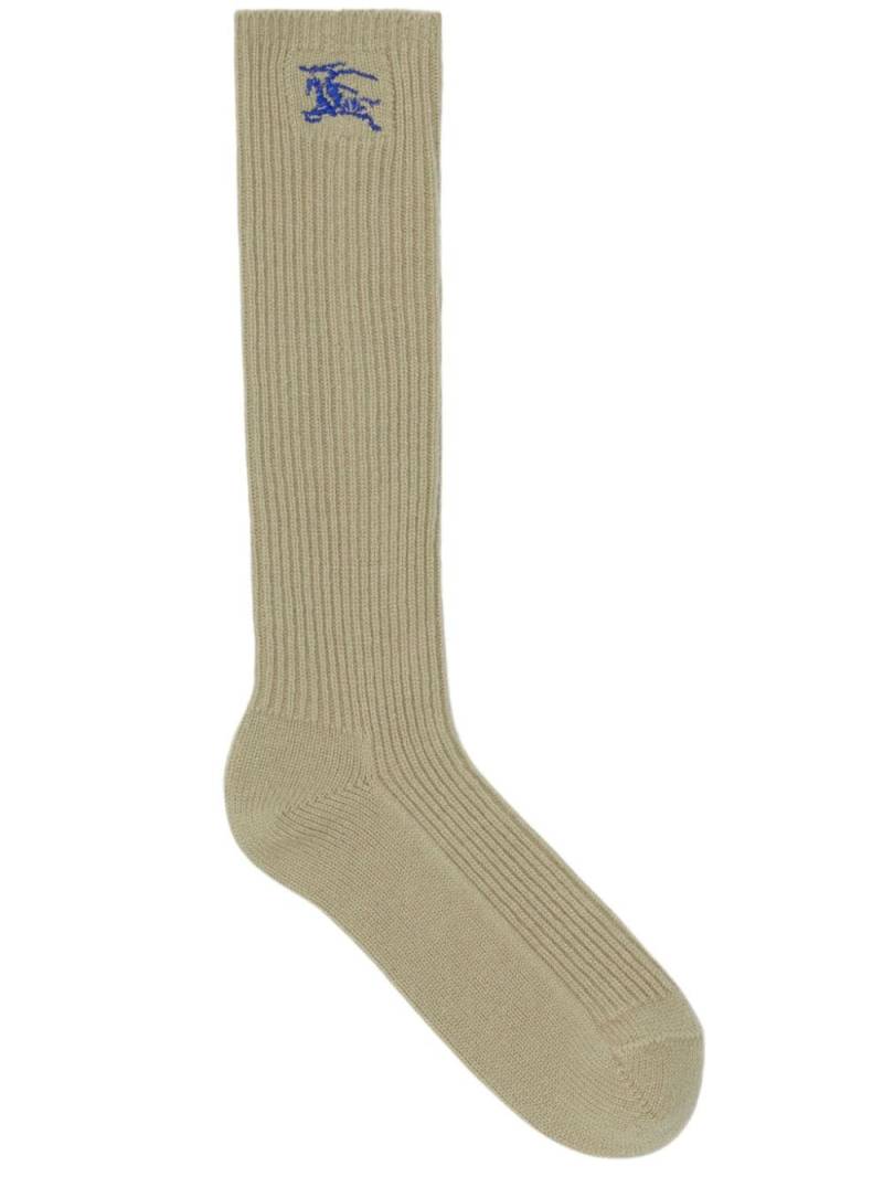 Burberry EKD ribbed socks - Neutrals von Burberry