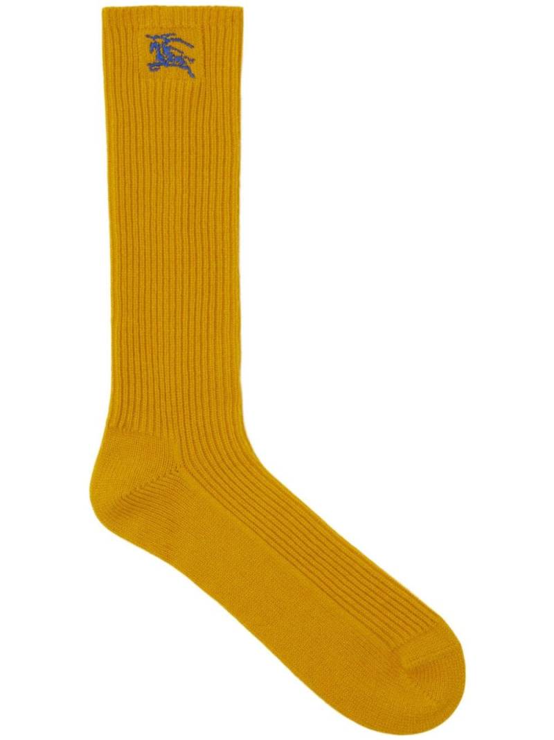 Burberry EKD ribbed socks - Yellow von Burberry