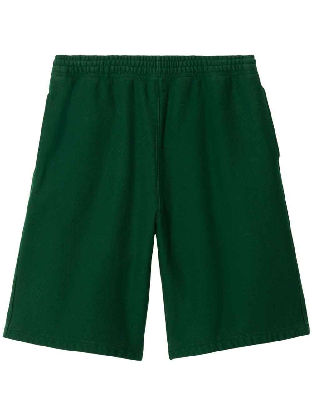 Burberry Equestrian Knight-logo cotton shorts - Green von Burberry