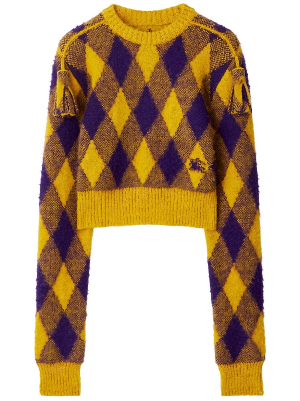 Burberry Equestrian Knight-motif wool jumper - Yellow von Burberry