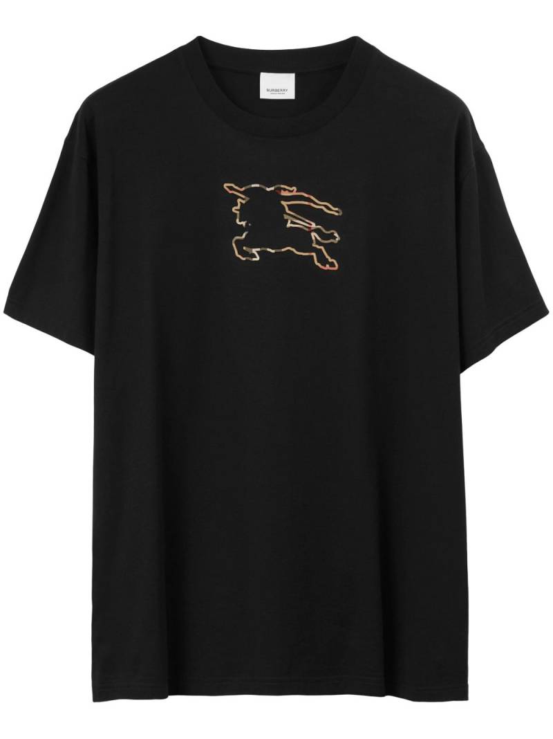 Burberry Equestrian Knight-print T-shirt - Black von Burberry