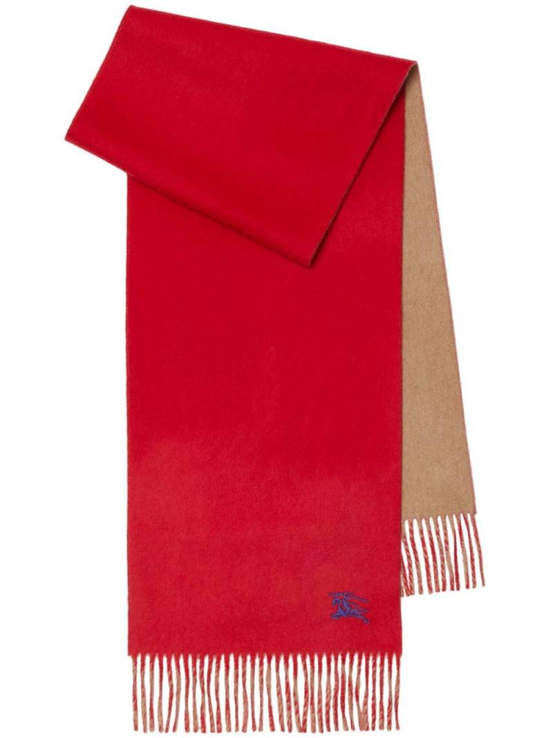 Burberry Equestrian Knight reversible scarf - Red von Burberry